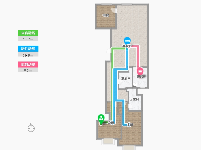 辽宁省-大连市-大连融创壹号院-122.31-户型库-动静线