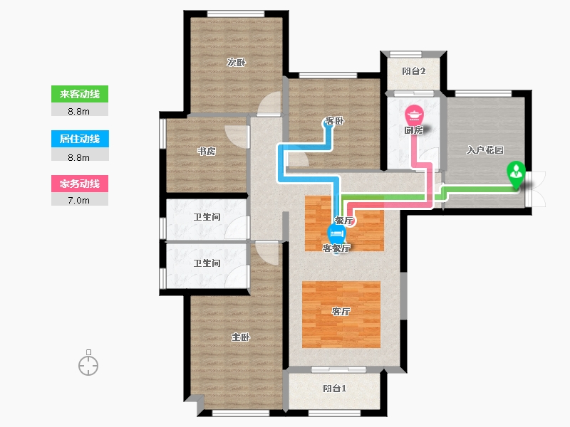 河南省-郑州市-海马公园-130.57-户型库-动静线