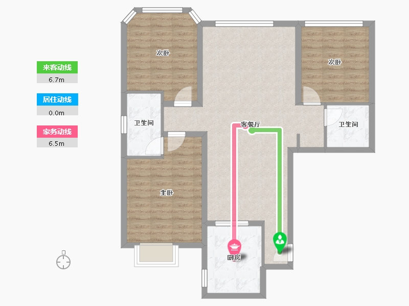 辽宁省-大连市-大连融创壹号院-93.34-户型库-动静线