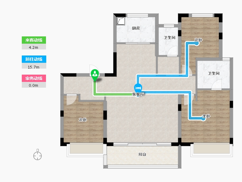 山东省-济南市-中博谦山-104.00-户型库-动静线