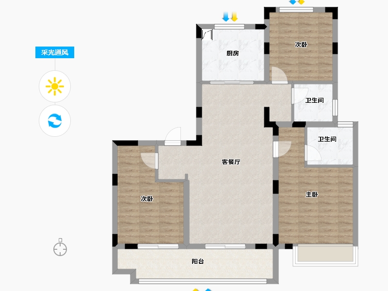 山东省-济南市-中博谦山-100.00-户型库-采光通风