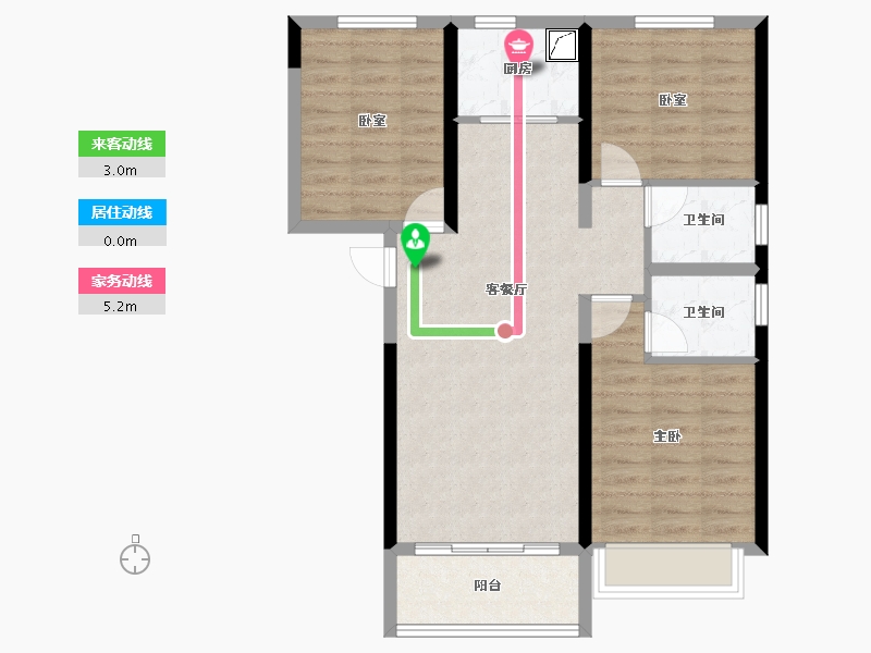 河南省-郑州市-亚星锦绣山河-76.98-户型库-动静线