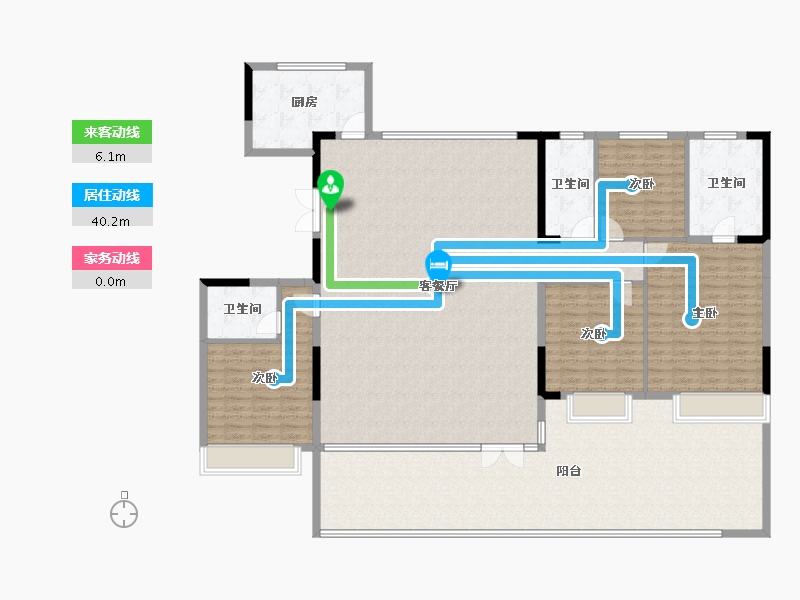 山东省-济南市-柏悦府-230.15-户型库-动静线