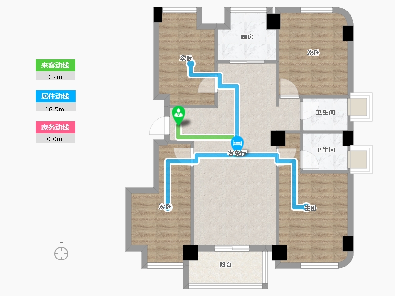 福建省-福州市-武夷澜庭-87.00-户型库-动静线