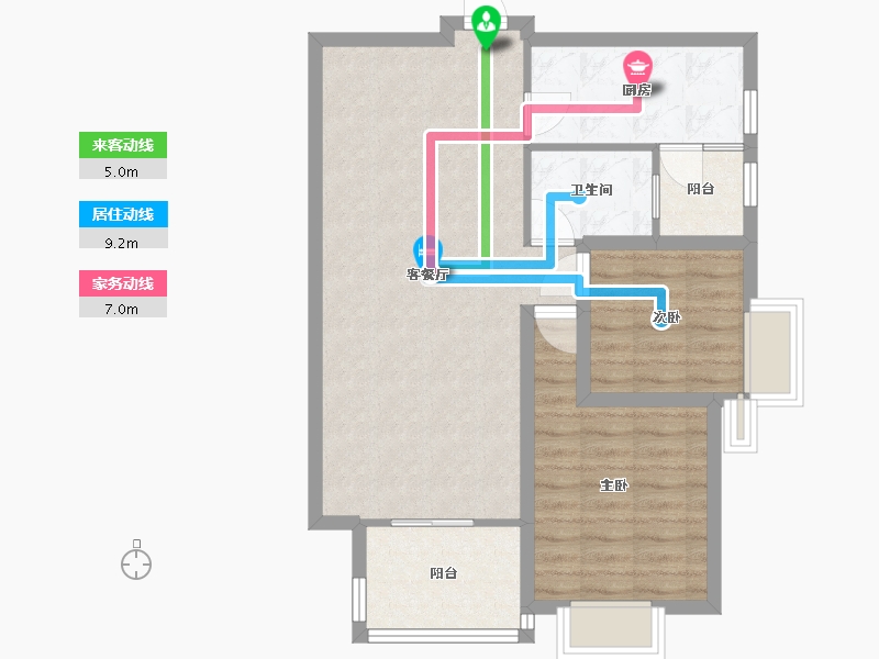 四川省-成都市-南城都汇5A期汇晴园-89.00-户型库-动静线