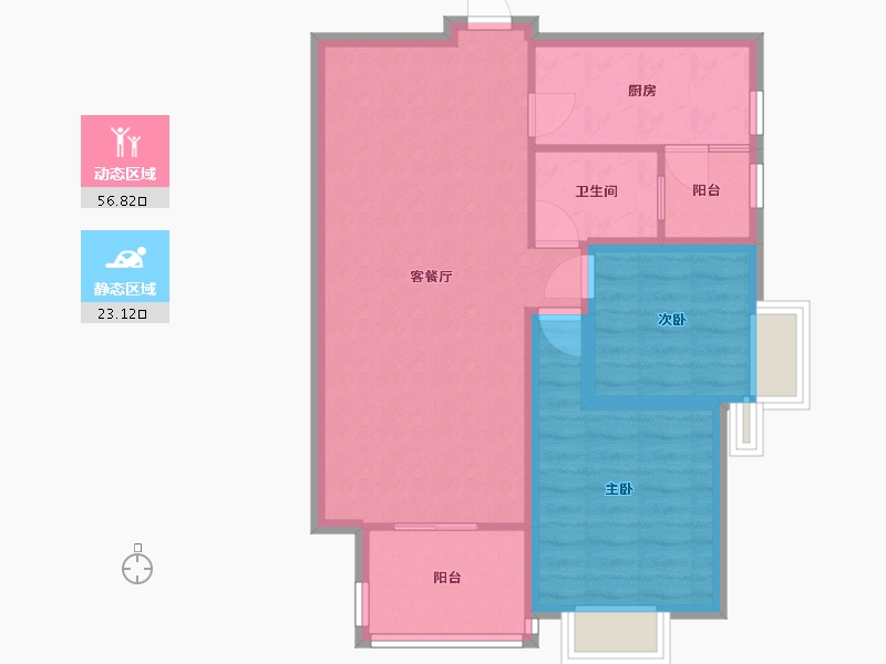 四川省-成都市-南城都汇5A期汇晴园-89.00-户型库-动静分区