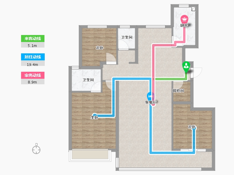 山东省-济南市-越秀麓端府-97.45-户型库-动静线