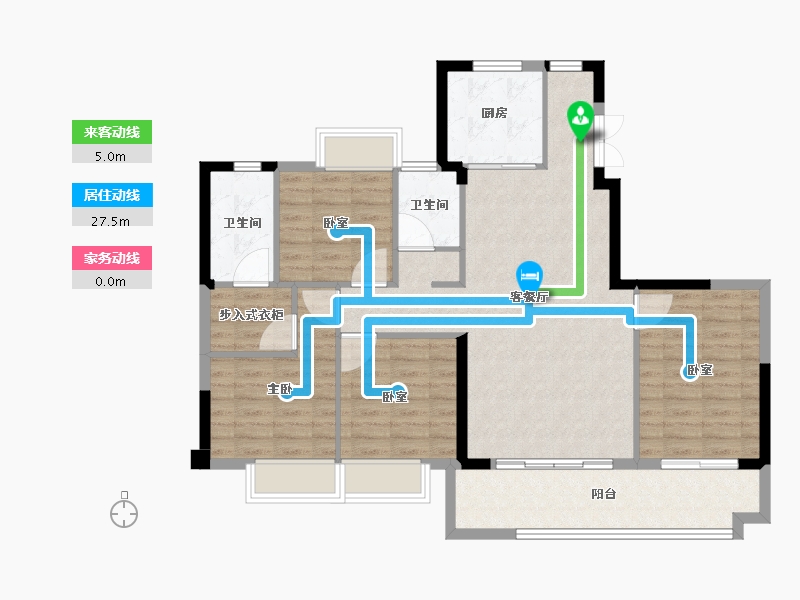 福建省-福州市-榕发悦乐郡-104.00-户型库-动静线