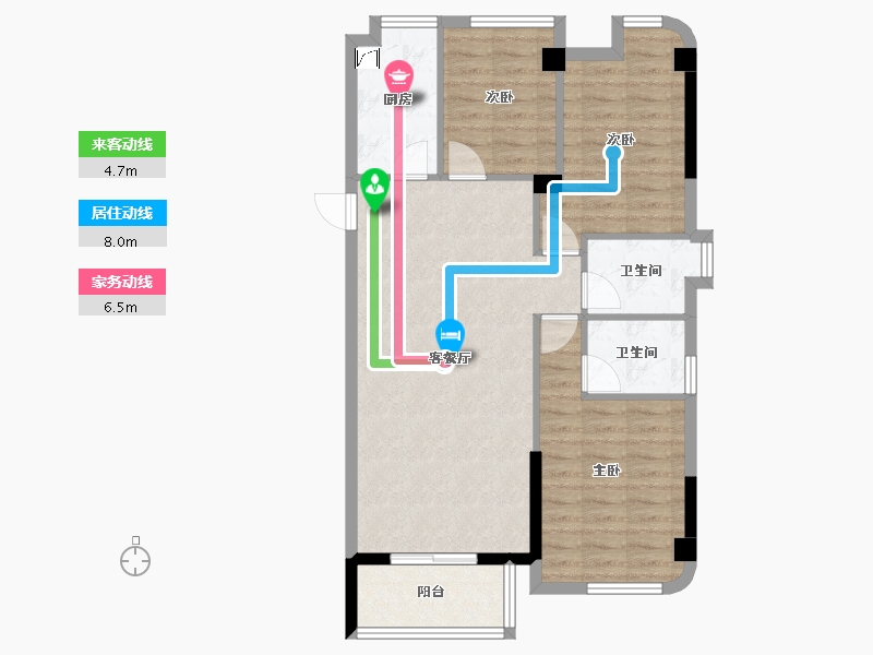 福建省-福州市-武夷澜庭-81.00-户型库-动静线