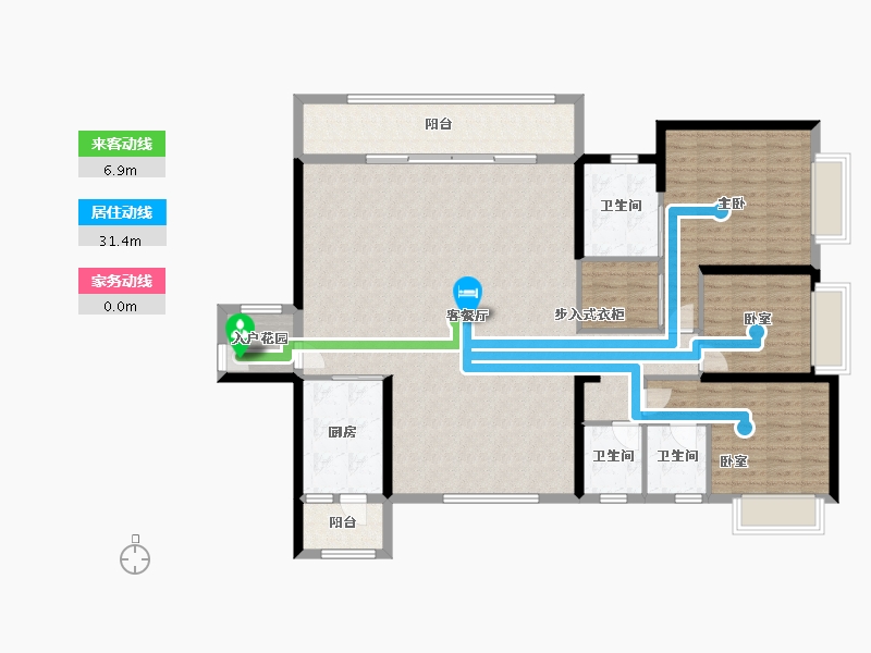 广东省-深圳市-半山悦海花园​-144.00-户型库-动静线