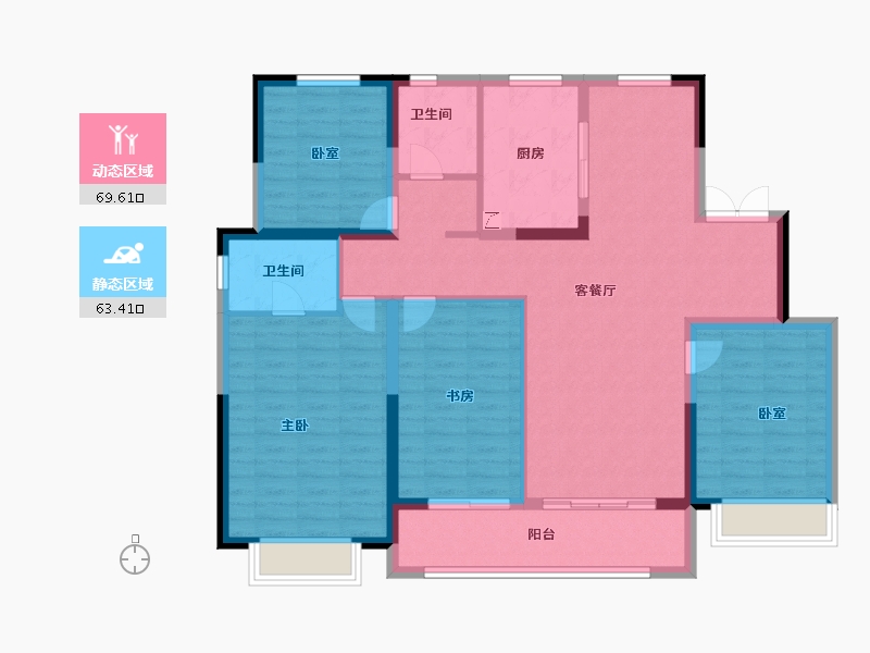 山东省-济南市-济南中建国熙台-120.00-户型库-动静分区