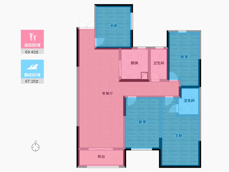 山东省-枣庄市-凯润花园-145.00-户型库-动静分区