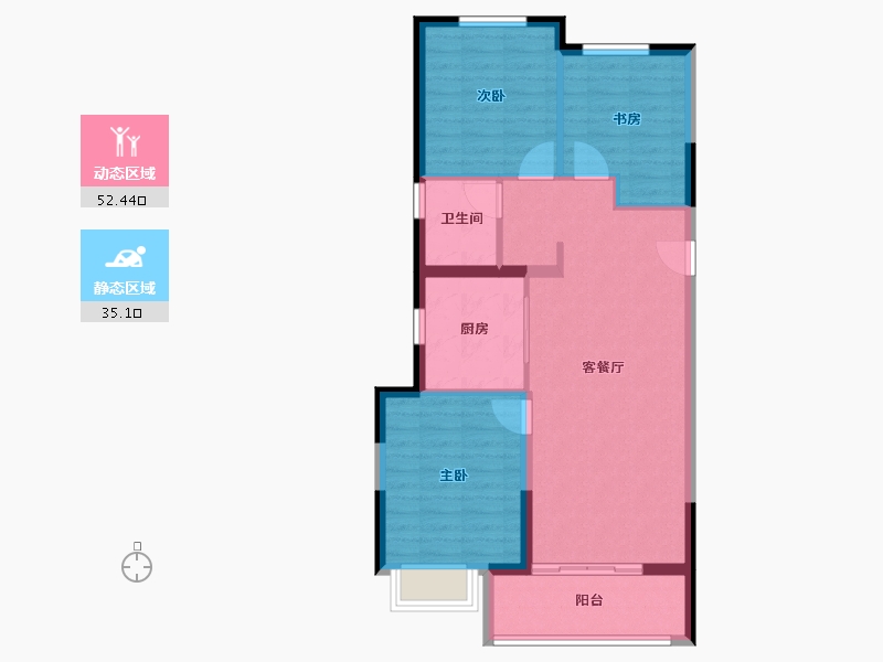 河南省-郑州市-万科大都会-79.19-户型库-动静分区