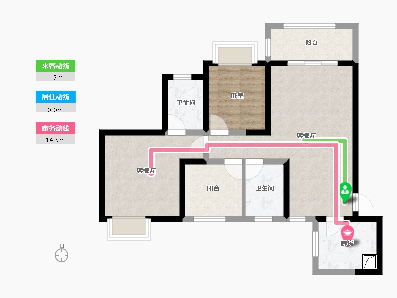 广东省-深圳市-半山悦海花园​-71.45-户型库-动静线