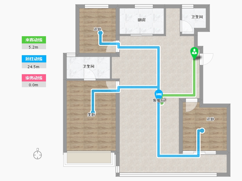 山东省-济南市-越秀麓端府-100.00-户型库-动静线