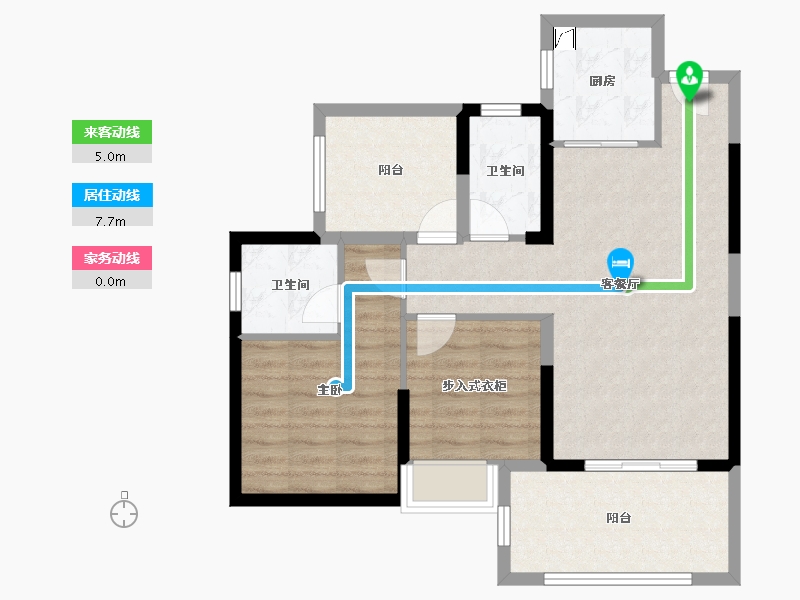 广东省-深圳市-振业时代花园-76.79-户型库-动静线