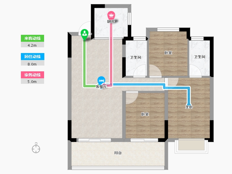 福建省-福州市-融创福州府-86.40-户型库-动静线