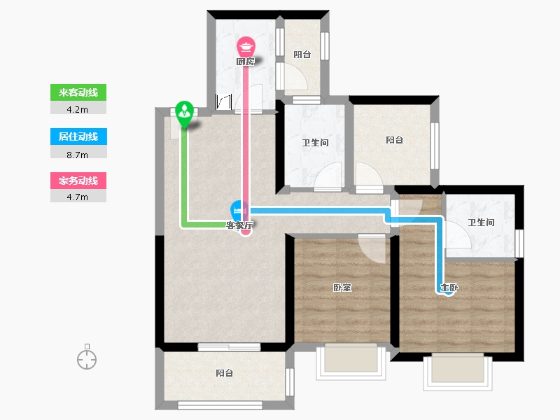 广东省-深圳市-半山悦海花园​-71.19-户型库-动静线