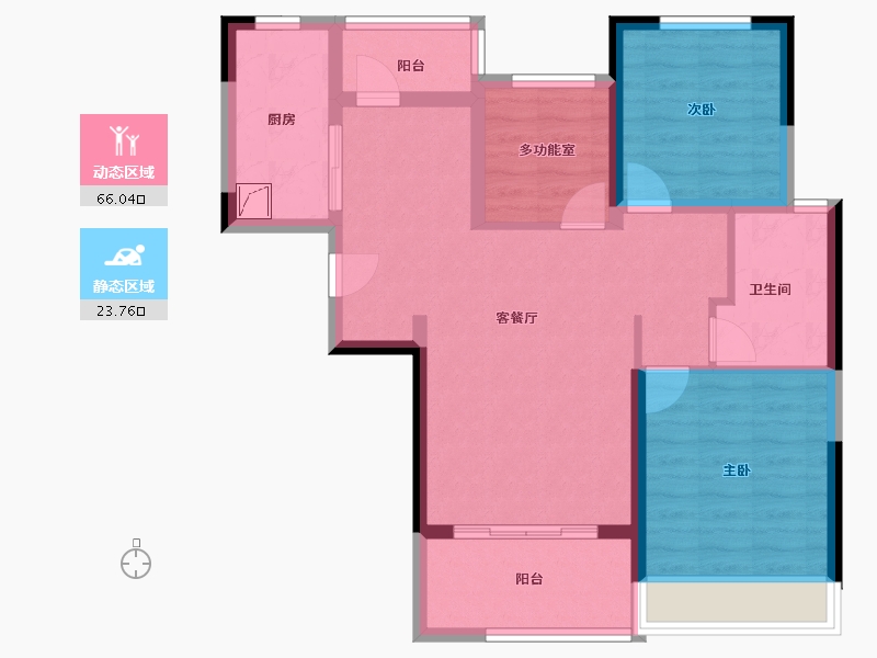 河南省-郑州市-正弘中央公园-79.44-户型库-动静分区