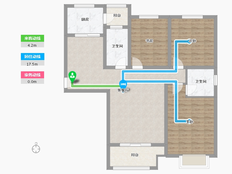 河南省-新乡市-长顺家园-97.00-户型库-动静线