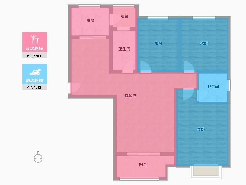 河南省-新乡市-长顺家园-97.00-户型库-动静分区