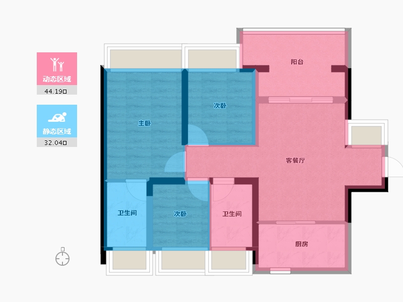 广东省-深圳市-花样年·好时光-67.11-户型库-动静分区