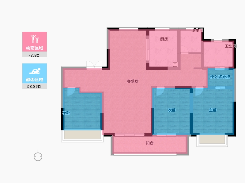 山东省-济南市-中国铁建花语拾光-99.99-户型库-动静分区