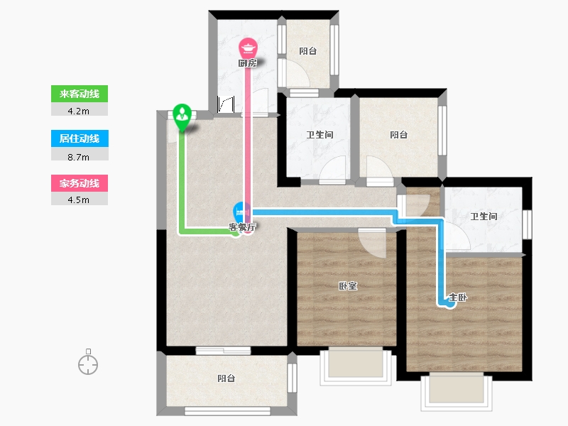 广东省-深圳市-半山悦海花园​-71.20-户型库-动静线