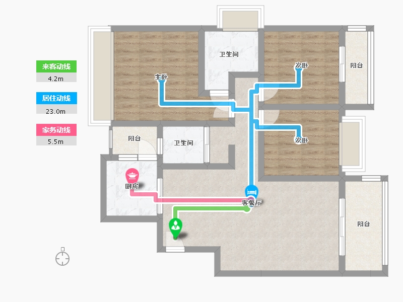 四川省-资阳市-乐至东湖御龙湾-122.00-户型库-动静线