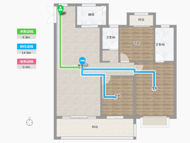 山东省-济南市-中国铁建梧桐天樾-114.00-户型库-动静线