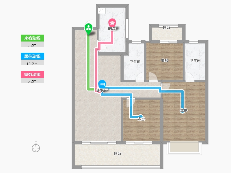 山东省-济南市-中国铁建梧桐天樾-95.00-户型库-动静线