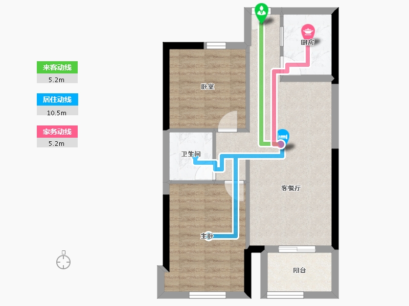 福建省-福州市-名城紫金轩-56.00-户型库-动静线