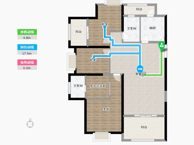 广东省-深圳市-中洲滨海华府一期-131.22-户型库-动静线