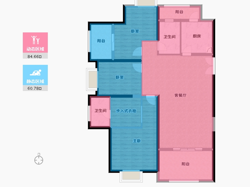 广东省-深圳市-中洲滨海华府一期-131.22-户型库-动静分区