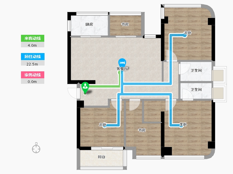 福建省-福州市-武夷澜庭-94.00-户型库-动静线