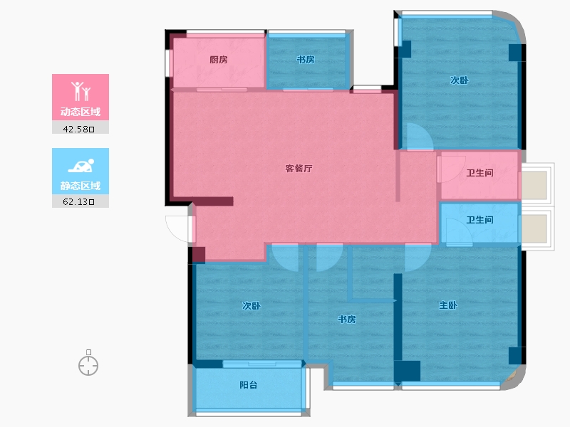 福建省-福州市-武夷澜庭-94.00-户型库-动静分区