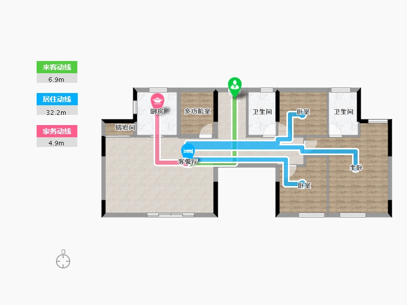 广东省-深圳市-中国铁建·观山云邸-111.20-户型库-动静线