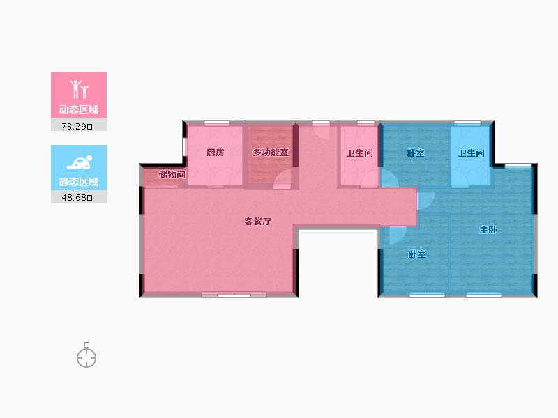 广东省-深圳市-中国铁建·观山云邸-111.20-户型库-动静分区