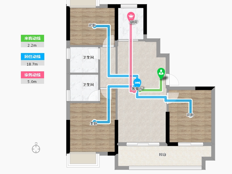 福建省-福州市-建总领筑-80.80-户型库-动静线