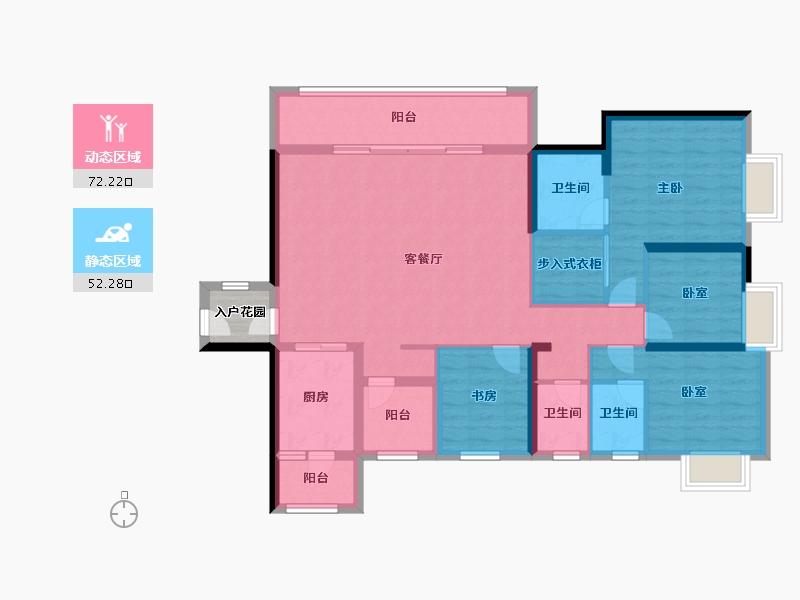 广东省-深圳市-半山悦海花园​-113.60-户型库-动静分区