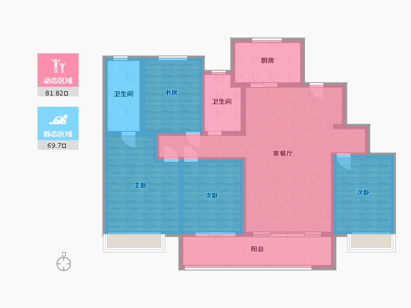 山东省-威海市-新城悦隽公馆-136.00-户型库-动静分区