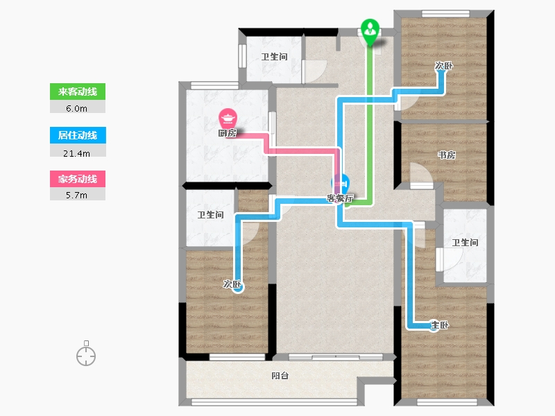 山东省-潍坊市-兰溪学府-125.84-户型库-动静线