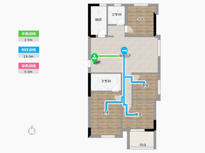 福建省-福州市-金地自在城-80.80-户型库-动静线