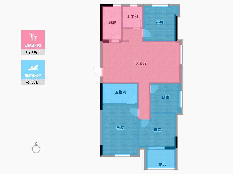 福建省-福州市-金地自在城-80.80-户型库-动静分区