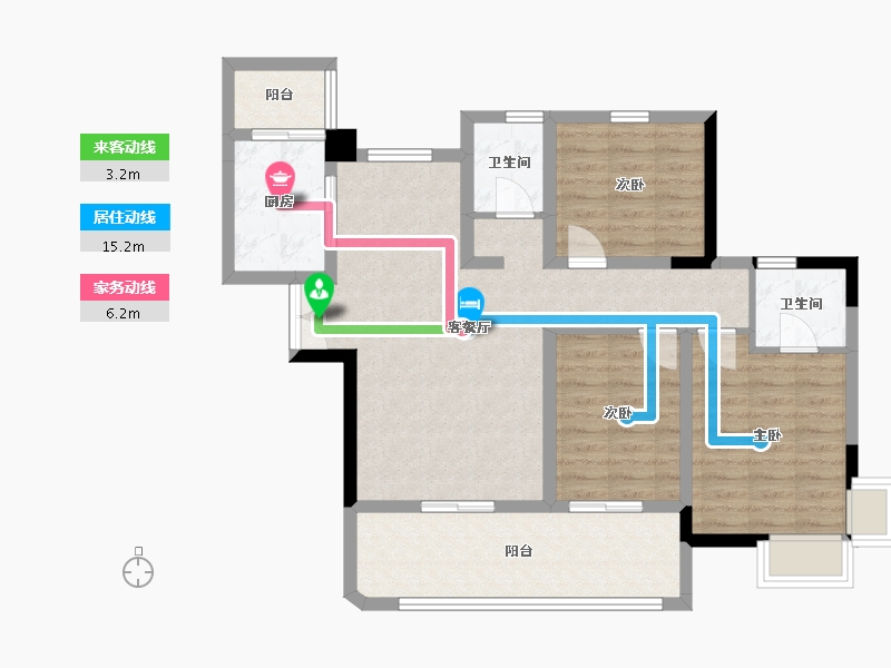 四川省-资阳市-佰盛天韵-98.00-户型库-动静线