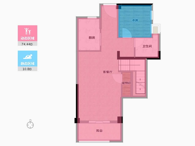 福建省-福州市-悦江府-75.91-户型库-动静分区