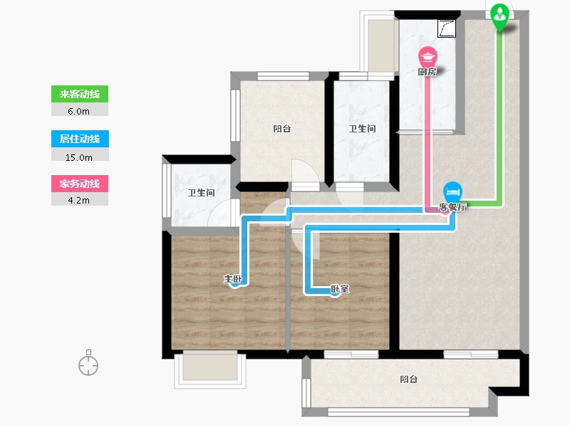 广东省-肇庆市-保利花园-78.00-户型库-动静线