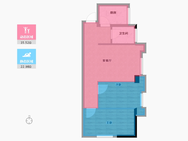 福建省-福州市-恒荣广场-52.00-户型库-动静分区