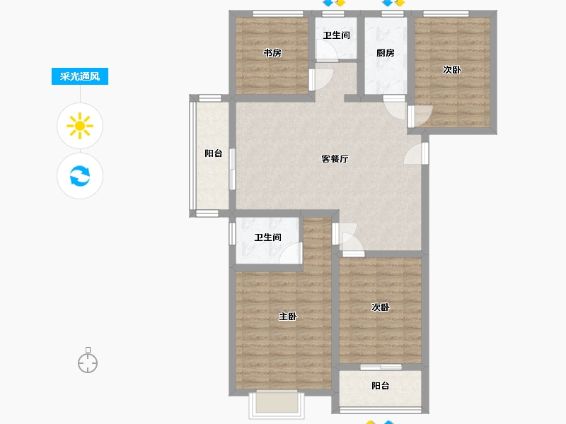 河南省-商丘市-润泓中堂-100.00-户型库-采光通风