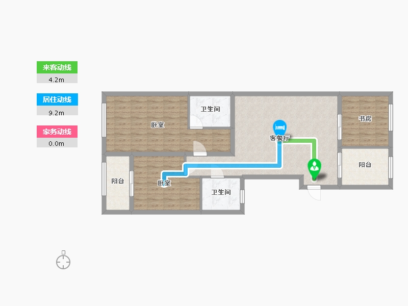 山东省-青岛市-玺公馆-100.00-户型库-动静线